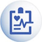 An illustration of a medical clipboard.