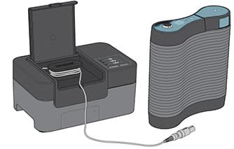 An illustration of the Optune Lua and MyLink devices.
