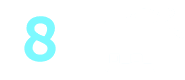 Icon showing a circular design with abstract elements labeled 8.0